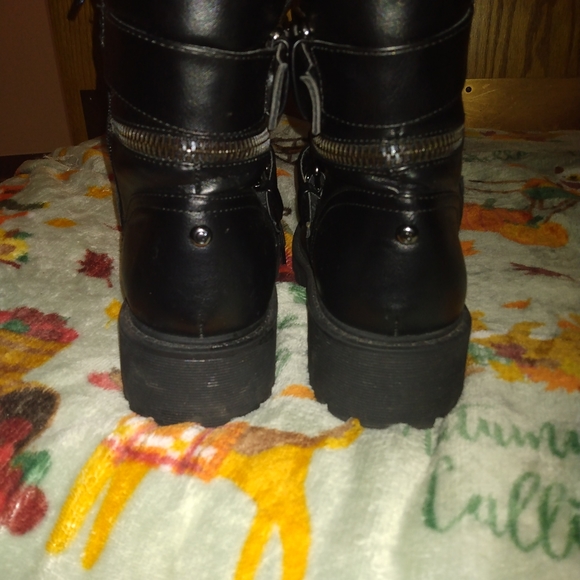 GBG GUESS BOOTS BLACK SIZE 7.5 - Picture 4 of 6